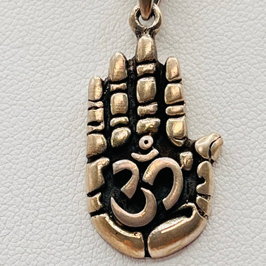 925 Sterling Silver Hamsa Hand Amulet Pendant Divine Protection Against Evil Eye Glare Rope Necklace 1