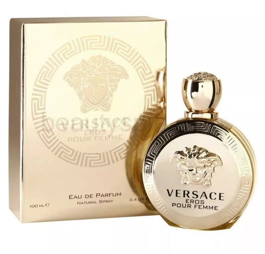 Versace Eros by Versace Eau De Parfum Spray 3.4 oz For Women Authentic Italy NIB